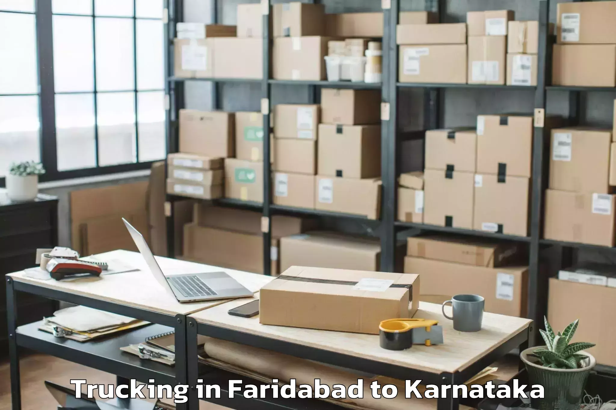 Easy Faridabad to Jagalur Trucking Booking